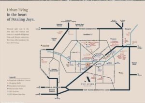 The Atera is located along Jalan 51A/223, Petaling Jaya