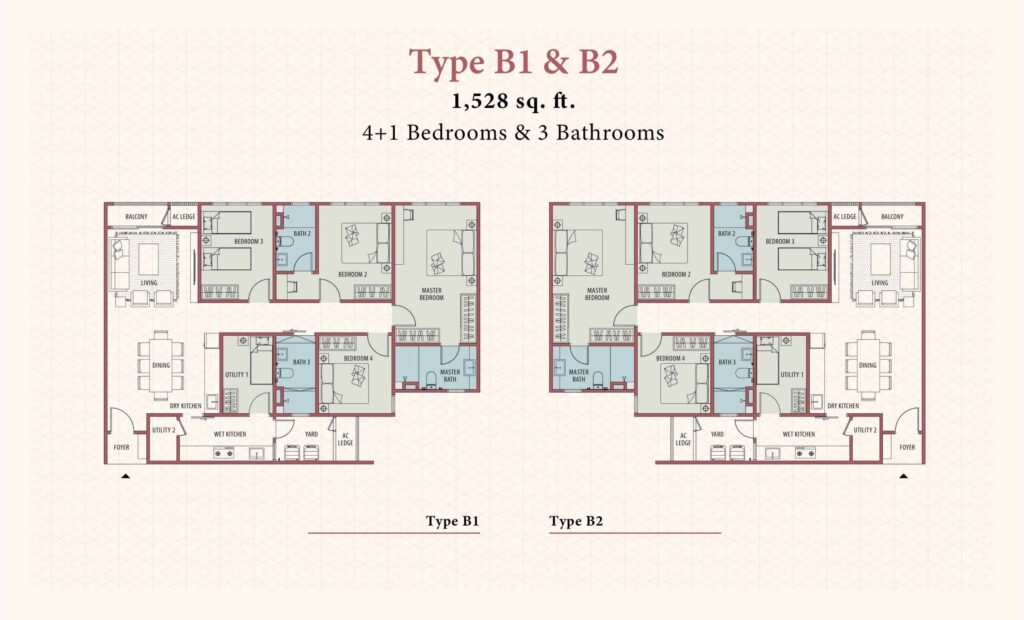 Arinna 4 bedrooms & 3 bathrooms unit