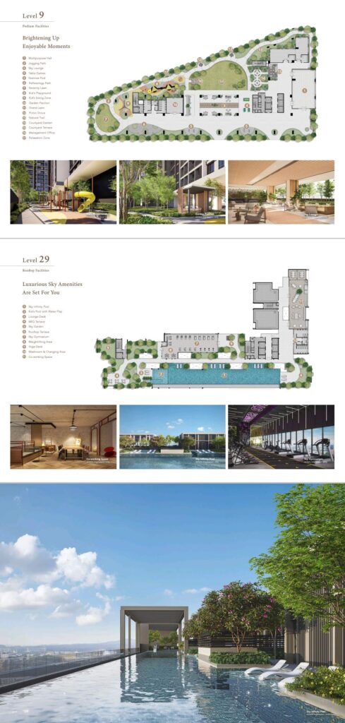 Amara Facilities Plan at Level 9 & 29